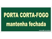 Sinalização Fotoluminescente Porta Corta Fogo